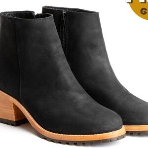 Portland Leather Black Suede Chelsea Boots 7.5